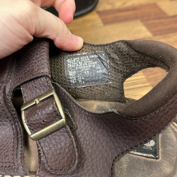 Route 66 Mens Sandals 11 Brown Chunky Fisherman Platform Lug 90s Y2k Vintage - Picture 5 of 10